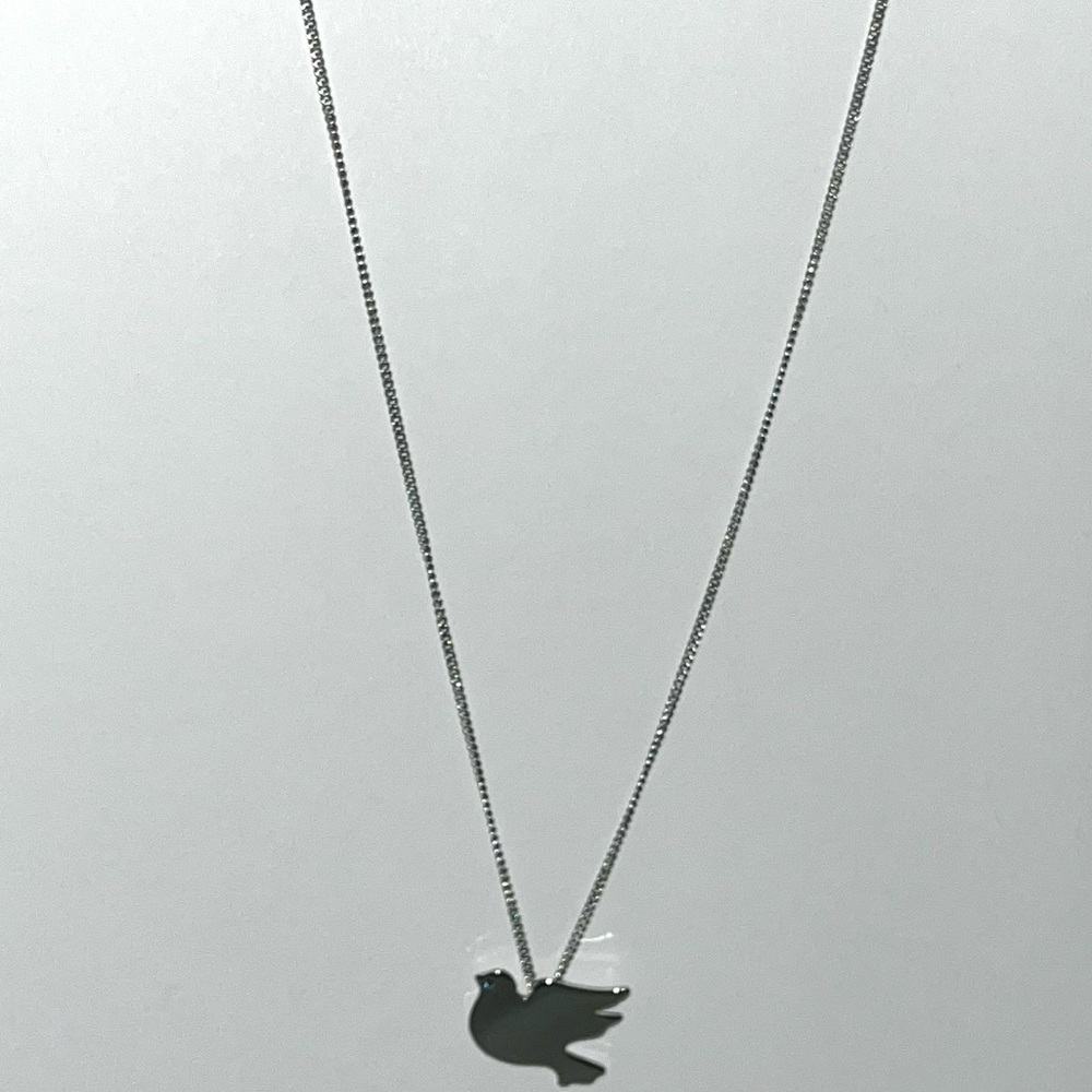 Vintage Avon Silver‎ Colored Dove Necklace